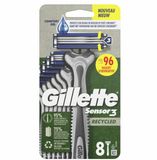 Gillette Sensor3 Wegwerp Scheermesjes - Recycled - 8 stuks