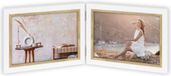 Zep Duo Houten fotolijst wit/bruin Ayas 2H voor 2 foto's 13x18 - CV975