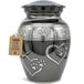 Solace Forever Huisdier Urn voor katten en honden as - middelgrote urn voor huisdieren - eer je geliefde met hondenurnen voor as volwassen - huisdier crematie-urn voor hondenas - poot print urn medium