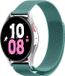 Strap-it Bracelet de montre connectée milanais - Convient pour Samsung Galaxy Watch 5 - Bracelet milanais 44mm - vert