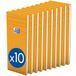 Oxford 100106276 Shoppingblok, Everyday, 74 x 210 mm, geruit, 80 vellen, 80 g/m², pak van 10, oranje
