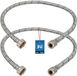 KOTARBAU® 2 Pièces - Tuyau de raccordement flexible 1/2“x3/8“ - Tuyau de raccordement pour robinetterie 70 cm - Tuyau de robinet flexible - Écrou libre x raccord à compression - Tuyau de raccordement sanitaire - Tuyau de raccordement tressé en acier inoxydable