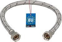 KOTARBAU® Flexibele Aansluitslang 3/8" x 3/8" - Flexibele Kraanslang 50 cm - Sanitaire Aansluitslang - Flexibele Verbindingsslang - Aansluitslang Armatuur - met Roestvrijstalen Vlechtwerk