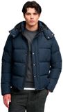 Superdry Premium Puffer Jas Met Capuchon Heren XL Eclipse Navy