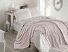 Homemania CA16001 Plaid en dekens van kunststof, poeder, tweepersoonsbed King Size, 240 x 220 x 0,1 cm