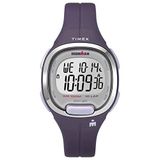 Timex Ironman Digitaal dameshorloge, 33 mm, paars kunststof horlogebandje, TW5M19700