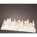 Lumineo LED kerstdorp wit 6 huisjes 45 x 15 cm