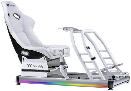 Thermaltake GR500 – Racing Simulator Cockpit – Verstelbare Seat & Stevig Frame - Snow