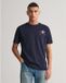 Gant Archive Shield marine geborduurd T-shirt