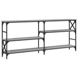vidaXL Wandtafel 180x29x76,5 cm bewerkt hout grijs sonoma eikenkleurig