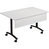 Manutan Expert Table avec plateau stratifié Axe, rectangulaire, avec panneau frontal