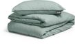 Dreamhouse Stone Washed Dekbedovertrek - 140x200/220 + 1 kussensloop 60x70 - Groen - Eenpersoons