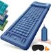 Unyqoos® Matelas de camping autogonflant confortable avec pompe à pied intégrée et oreiller pour aventures en plein air