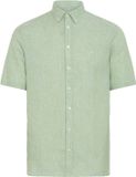 Casual Friday Linnen overhemd Anton 0071 Korte mouw Groen 2XL