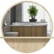Miroir Rond Mural De Salle De Bain Avec 1 Étagère De Rangement - Ø 45 X 10h Cm - Panneau De Particules