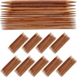 Merkloos 150-delige breinaalden set - sokken breinaald - 2 tot 10 mm - bamboe naalden