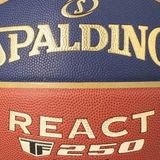 Spalding LNB 22 React TF-250 Composiet Indoor/Outdoor Basketbal Heren - Oranje / Marine | Maat: 7