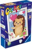 Ravensburger - CreArt Junior - Egel - Schilderen op Nummer - Creatief Schilderpakket