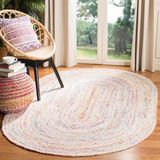 Safavieh Rug, 2' x 3', Red/Multi Casual 3' x 5' Oval ivoorkleurig/meerkleurig