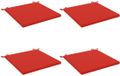 vidaXL Zitkussens SOEST 4 stuks Rood