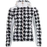 Peak Mountain Dames hoodie met rits van twee materialen met borstbadge