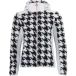 Peak Mountain Dames hoodie met rits van twee materialen met borstbadge