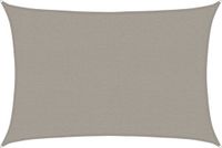 vidaXL Zonnezeil 160 g/m² rechthoekig 2,5x4 m HDPE lichtgrijs