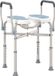 HOMCOM tabouret de douche - aluminium - 53x36x75cm - bleu clair