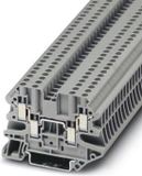 Phoenix Contact rijgklem met schroefverbinding 2,5 mm² - grijs per 50 stuks (UT 2,5-QUATTRO)