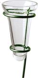 Merkloos / Sans marque Regenmeter - glas - verzinkte grondpen - 69 cm - groen