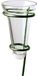 Merkloos / Sans marque Regenmeter - glas - verzinkte grondpen - 69 cm - groen