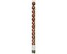 Decoris Mini kerstballen - 14x st - terra bruin - D3 cm - kunststof