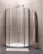 Royal Plaza Clever douchecabine kwartrond 90x90x195cm chroom profiel helder glas met Clean coating 55877