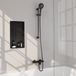 Brauer Black Carving Opbouw Baddouche Thermostaatkraan