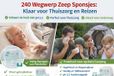 Texpol Textil Planas Oliveras S.A 240 Wegwerp Zeep-Sponsjes / Washandjes met Aloe Vera – PH 5,5 – Blauw Groen