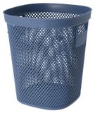 Merkloos Afvalemmer van plastic - Blauw, 12 liter
