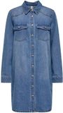 ONLY ONLLISA L/S DNM DRESS GUA - Meisjes - Mini jurken - XS - Medium Blue Denim