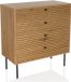 hjh LIVING Ladekast LINNO K 80x40x85 cm 4 laden eiken