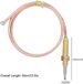 Merkloos / Sans marque Wan GmbH 2 Stuks M8 Thermokoppel Kabel 600mm voor Gasfornuis Open Haard BBQ en Grill