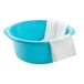 Plasticforte afwasbak teil - kunststof - rond - 10 liter - turquoise