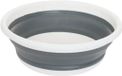 Storage Solutions opvouwbare Afwasteil / afwasbak - wit/grijs - ovaal - 38 x 14 cm - 8L - kunststof