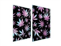 TMK ArtDeko Plaque de protection en verre - 2x35x52 cm - Motif feuilles