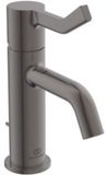 Ideal Standard Robinet de lavabo Joy Bec 110mm avec jeu de vidage avec long levier Magnetic Grey, BD467A5