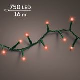 Lumineo microled compact twinkle | 16 mètre | 750 LED | vert/rouge