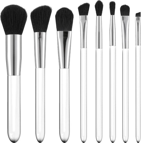 Mimo Mimo Makeup Brush Transparent 8pcs Set