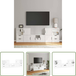 Salon Rangement Meubles TV 5 pièces avec rangement Odda blanc bois de pin massif