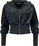 Gothicana by EMP Gothicana Zwart kort jack met capuchon en pentagram hanger - Dames - M