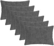 vidaXL Taie d'oreiller HEERLEN Gris foncé 50 x 80 cm Satin de coton