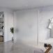 Fortifura Galeria Vrijstaande Inloopdouche - 160x200cm - Mat Glas - Antikalk - 8mm Veiligheidsglas - Geborsteld RVS