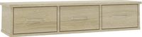 vidaXL Wandschap met lades 88x26x18,5 cm bewerkt hout sonoma eiken